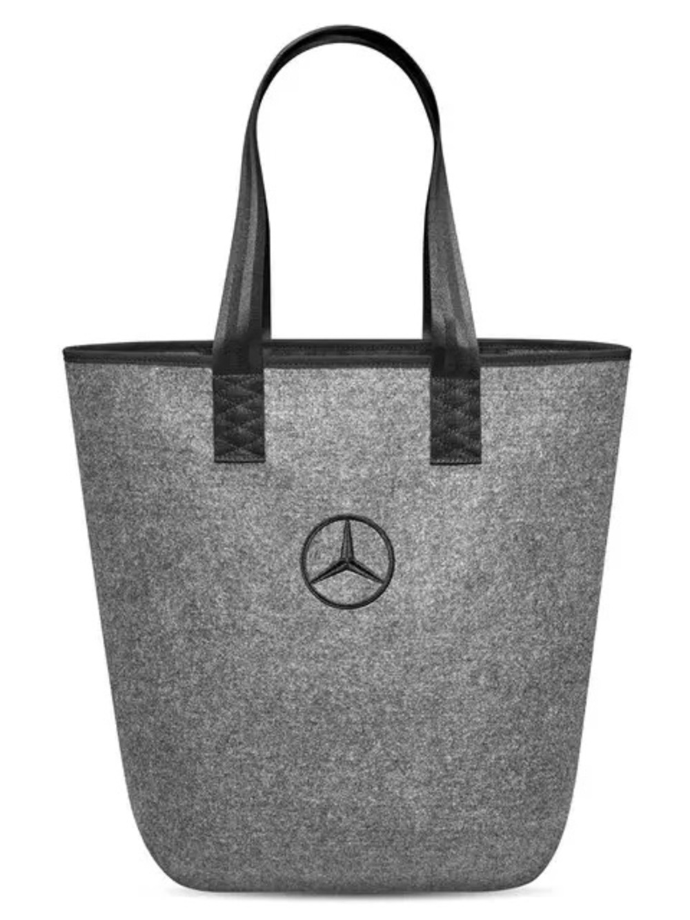 Mercedes Benz Collection Grey Felt Tote Bag Embroidered Logo NWT